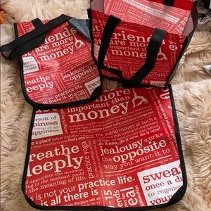 Lululemon reusable shopping bags